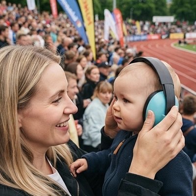 Casque anti bruit bébé bleu