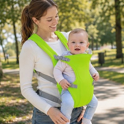 Porte bebe vert